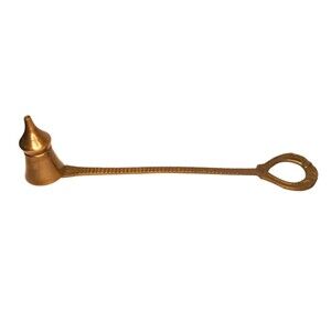VTG Solid Brass Key Handle Candle Snuffer Temple Shape Hand Made India Indian